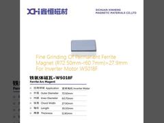 Penggilingan halus dari magnet ferit permanen (R72.50mm-r60.7mm) × 27.9mm Untuk Inverter Motor W5018F